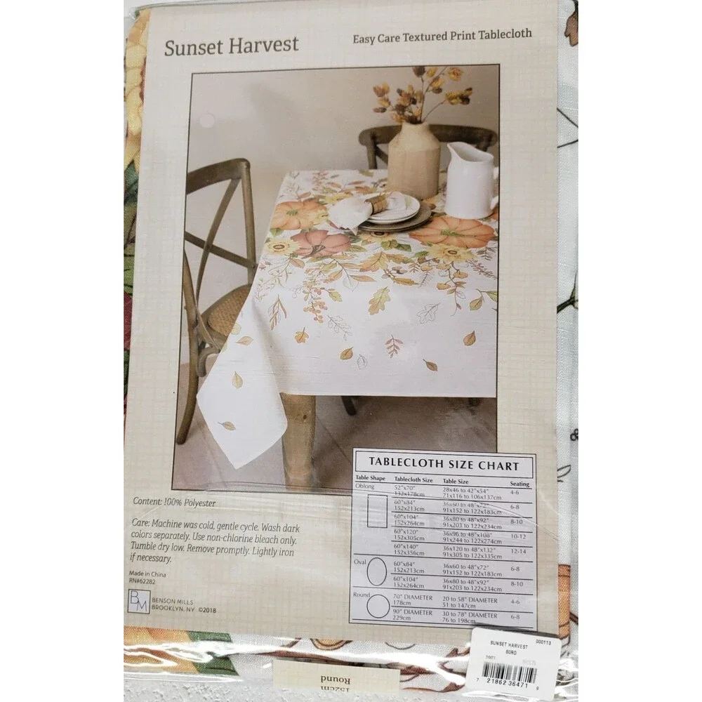Printed Tablecloth 60